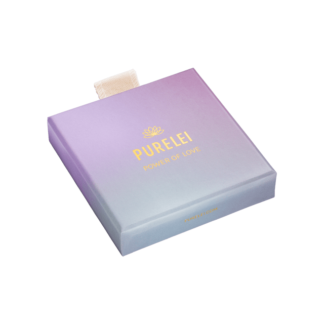 Endless Love Kette von PURELEI in Edelstahl Roségold mit Herzanhänger, elegant verpackt in pastellfarbener Box.