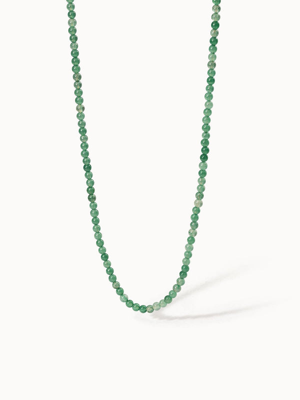 Aventurine Kette aus grünen Perlen, nickelfrei und elegant, pure Leichtigkeit in minimalistischem Design von PURELEI.