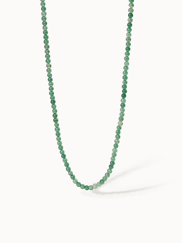 Aventurine Kette aus grünen Perlen, nickelfrei und elegant, pure Leichtigkeit in minimalistischem Design von PURELEI.