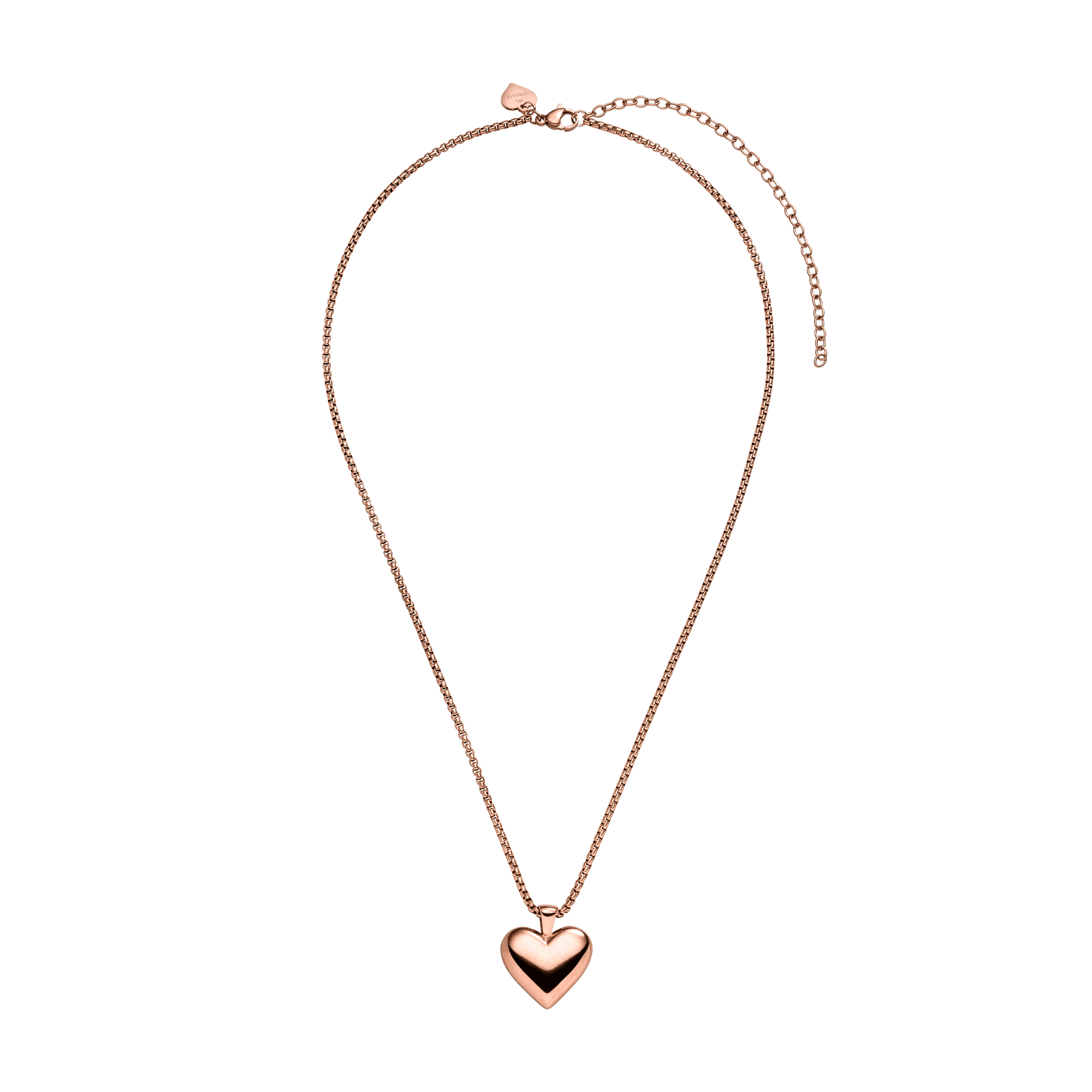 Roségoldene Kette mit Herzanhänger von PURELEI, elegant und feminin.