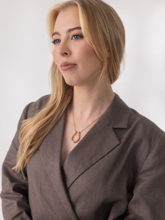 Ring-Halter Drop Necklace