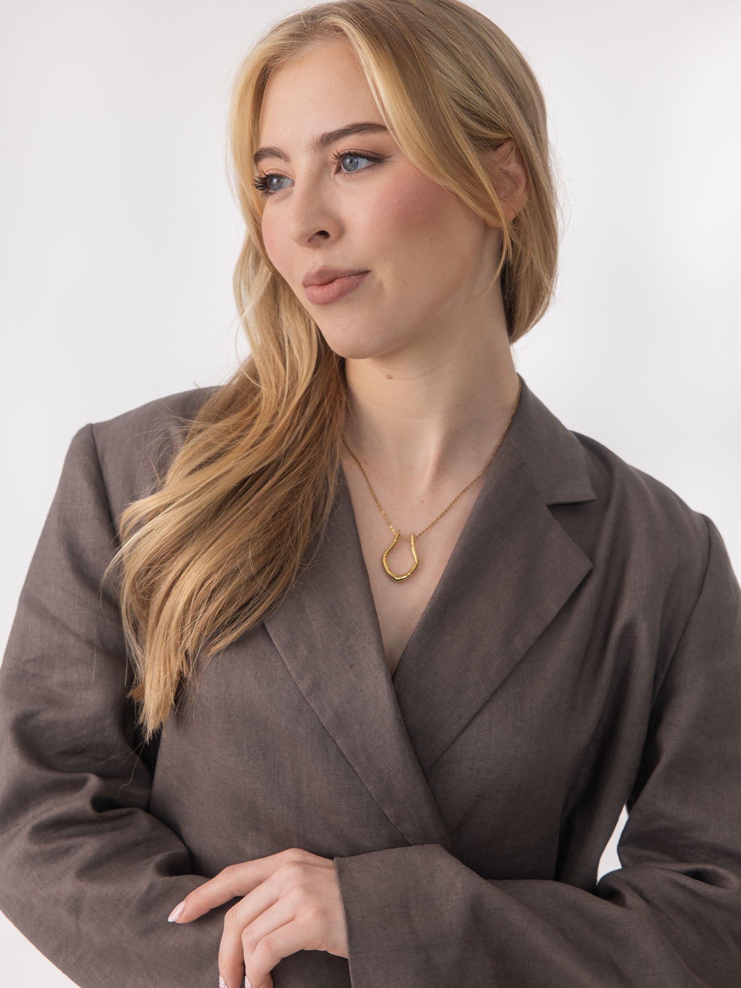 Ring-Halter Drop Necklace