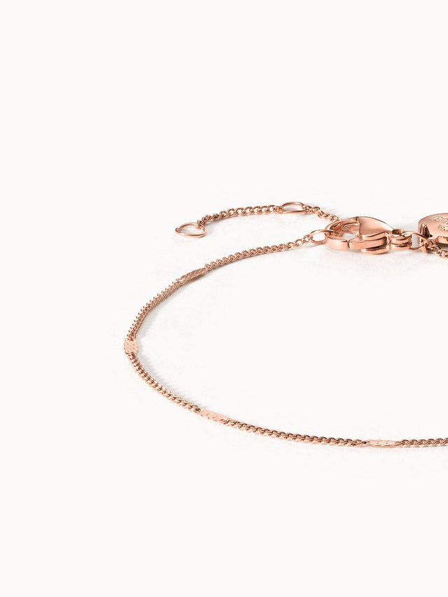 Surprise Box Medium Armband in 18K Roségold Edelstahl, feines Design, elegant, PURELEI feminine Leichtigkeit.