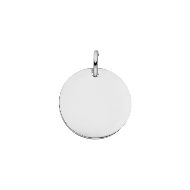 Plate Charm von PURELEI aus nickelfreiem, silberfarbenem Edelstahl, schlicht und elegant, inspiriert von island-spirit.