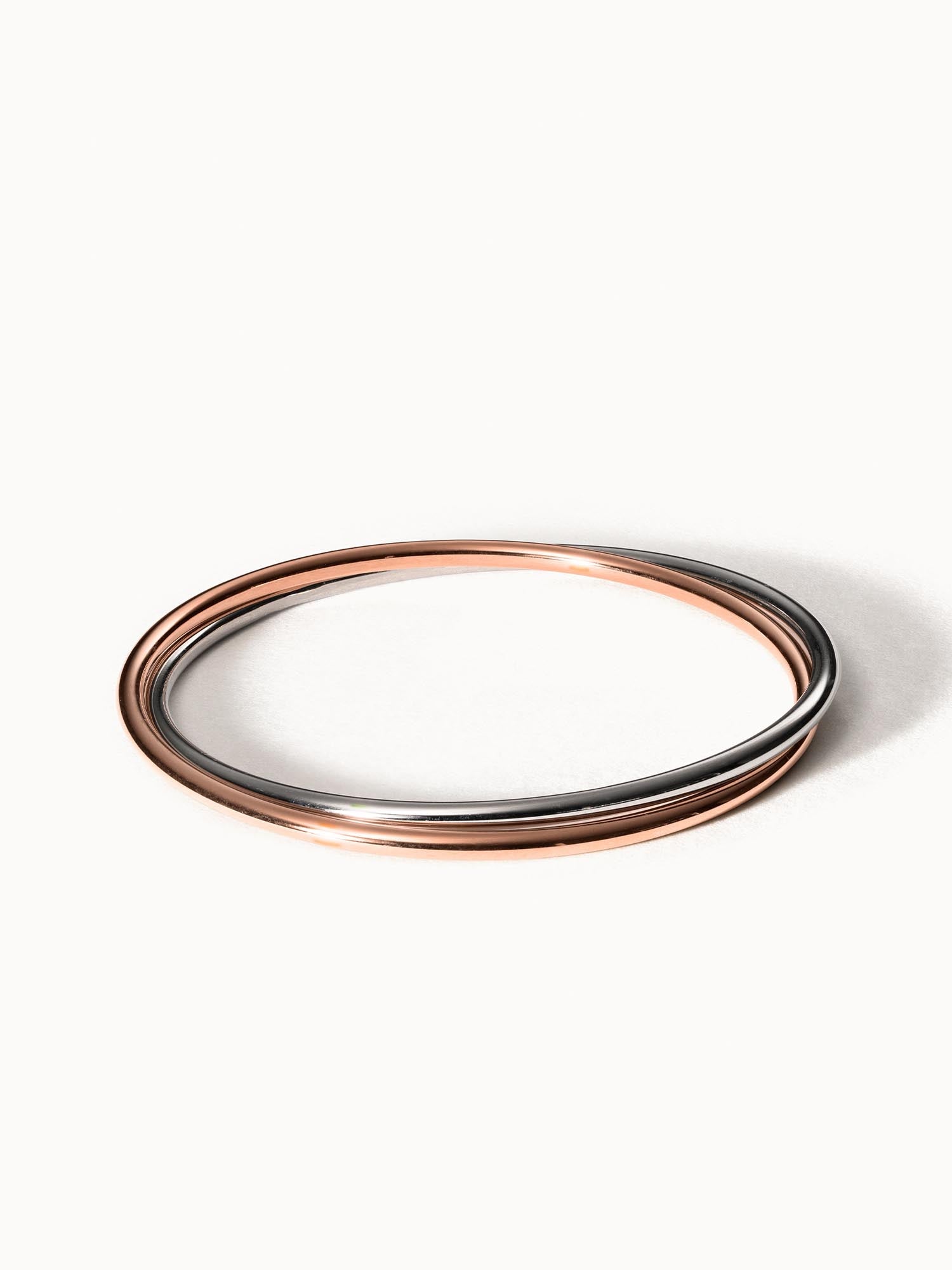 Zweifarbiger Ring aus Roségold und Silber von PURELEI, elegant und modern.