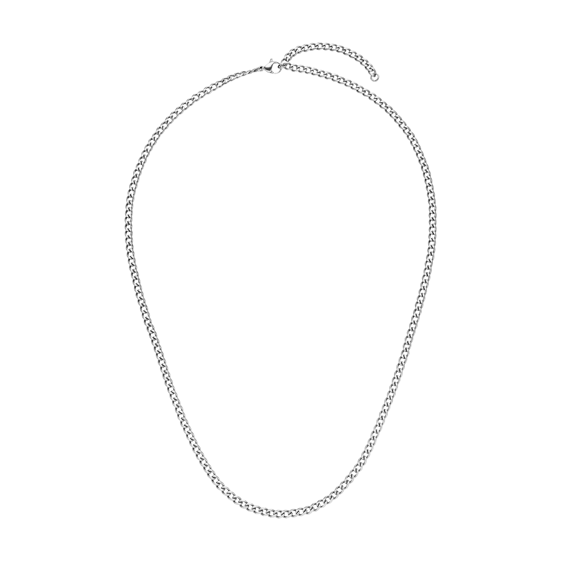 Silberne Kette mit gedrehtem Design von PURELEI, elegant und modern.