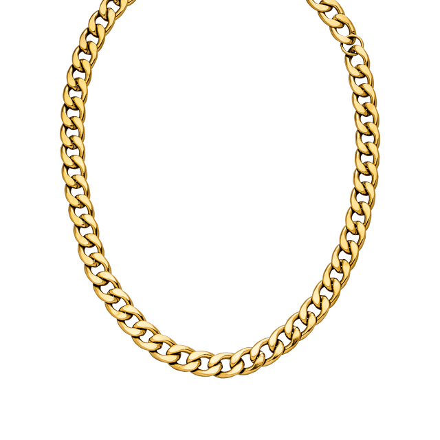 PURELEI Ikaika Kette aus 18K vergoldetem Edelstahl, kräftiges Design, edel und vielseitig, zeitloser Island-Spirit.