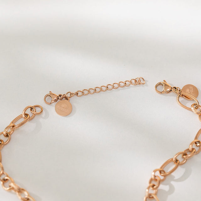 Extender Universal Kette in edlem 18K Roségold mit feiner Gliederkette, naturverbundene Eleganz von PURELEI.