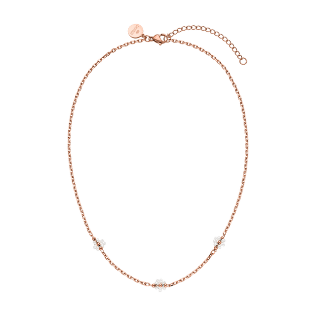 Roségoldene Kette mit zarten Perlen-Details von PURELEI, elegant und feminin.
