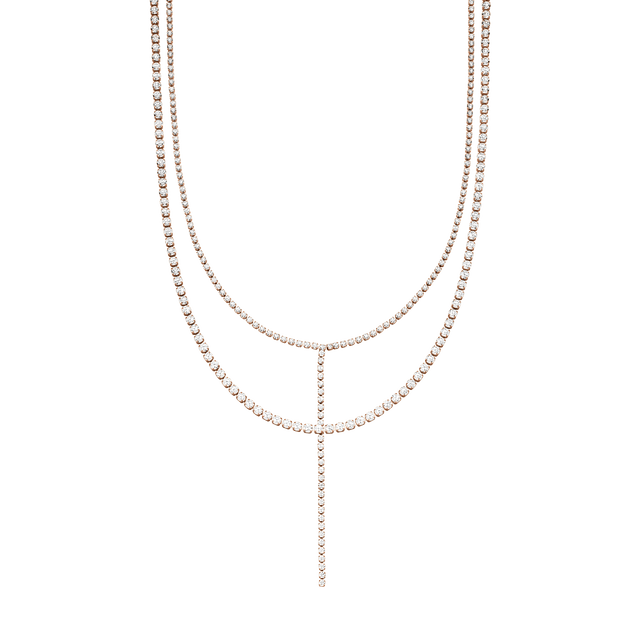 Roségoldene Kette mit funkelnden Details von PURELEI, elegant und feminin.