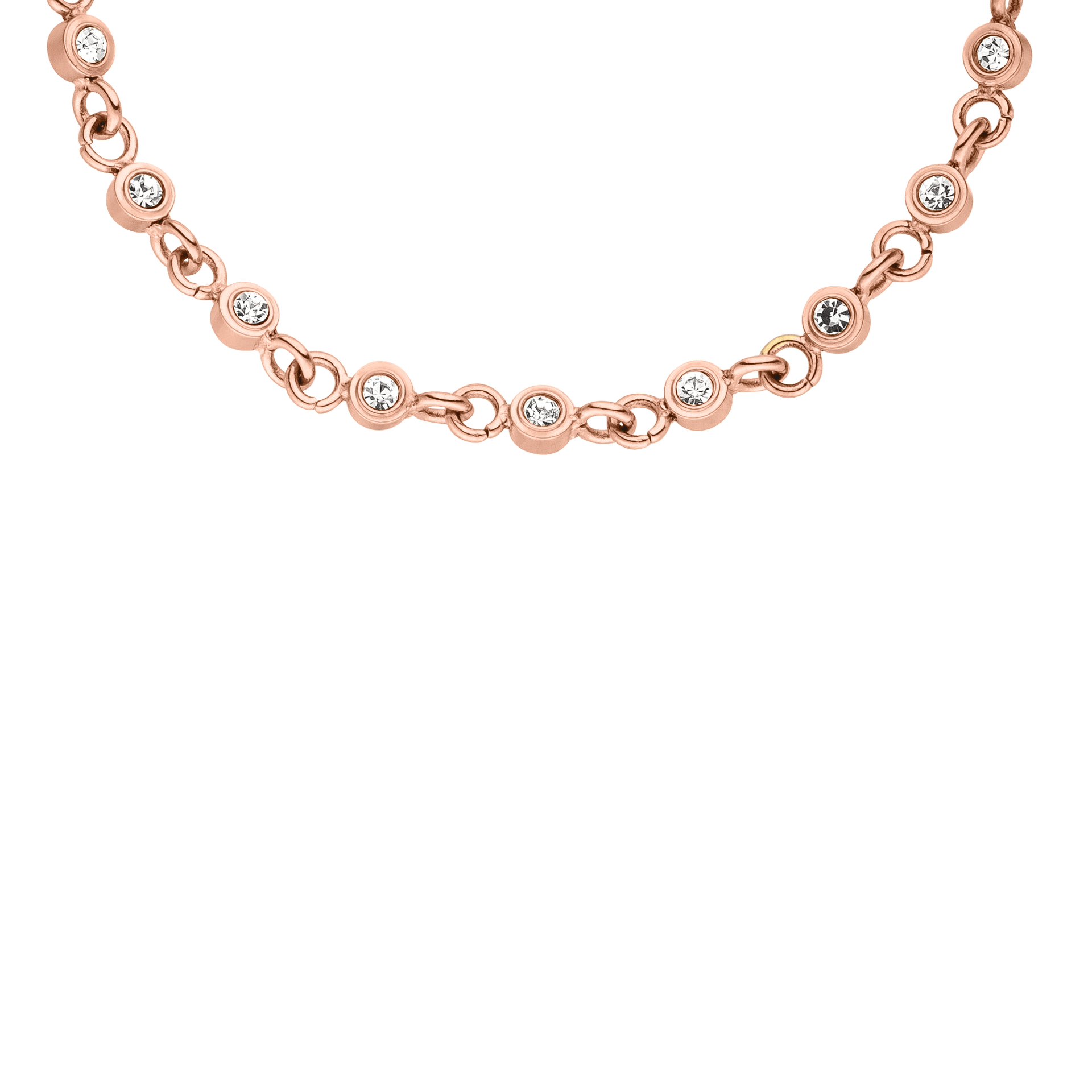 Roségoldene Kette mit funkelnden Kristallen, elegant und feminin – PURELEI.