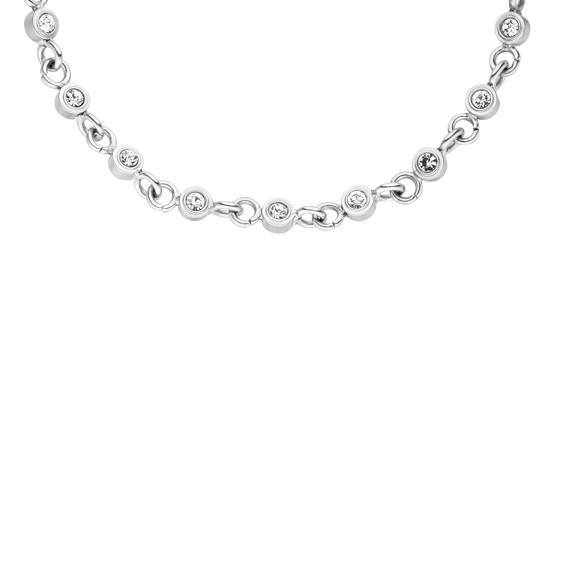 Silberne Kette mit funkelnden Zirkonia, elegant und zeitlos, von PURELEI.